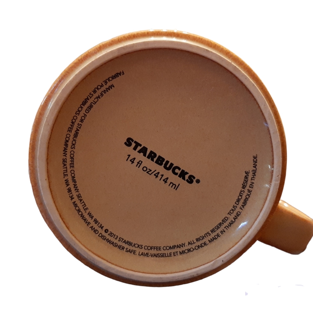 2 Starbucks Coffee Mugs 2013 Autumn Leaves 2007 Starbucks Logo Mug - Picture 6 of 10